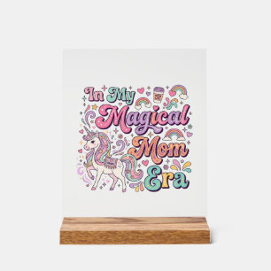Einhorn In Meiner Magischen Mutter Ära Kawaii POD Acrylschild