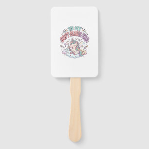 Einhorn In Meiner Weichen Magie-Ära Retro-Stil Pro Fächer