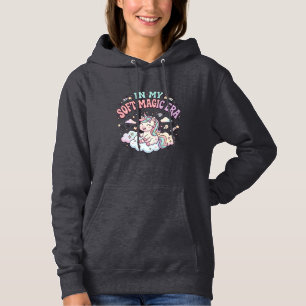 Einhorn In Meiner Weichen Magie-Ära Retro-Stil Pro Hoodie
