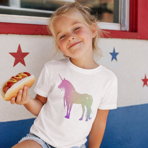 Einhorn in Universumsfarben Baby T-shirt