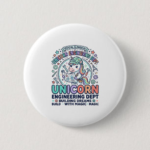 Einhorn Ingenieurabteilung Fettgedruckte Typografi Button