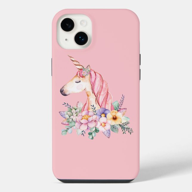 Einhorn iPhone 14 Plus Hülle (Rückseite)