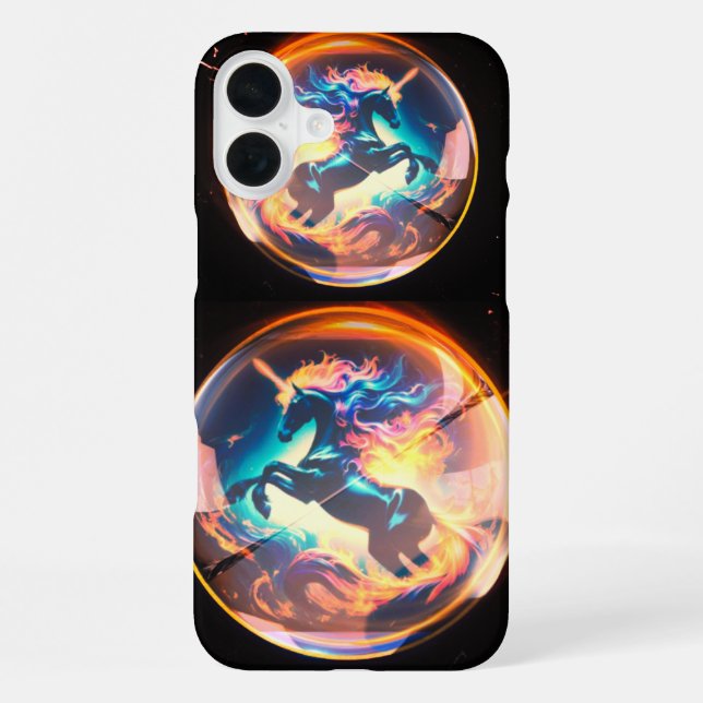 Einhorn iPhone 16 Plus Hülle (Rückseite)