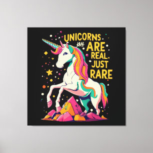 Einhorn ist echt selten leinwanddruck