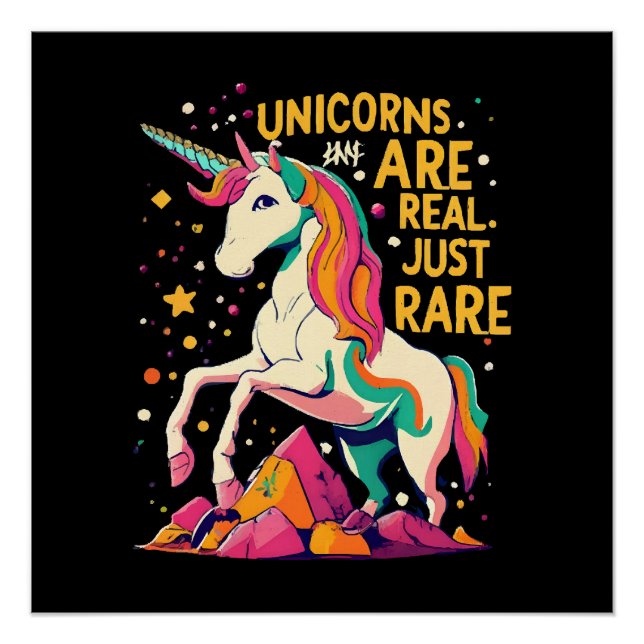 Einhorn ist echt selten poster (Vorderseite)