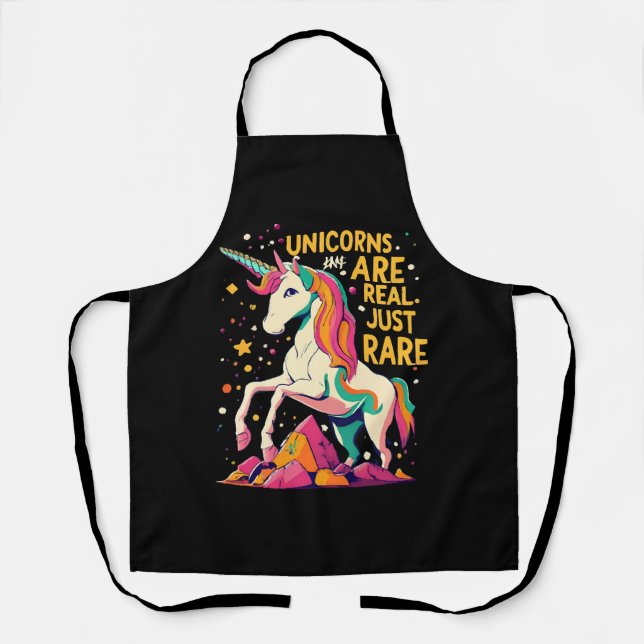 Einhorn ist echt selten schürze (Vorderseite)