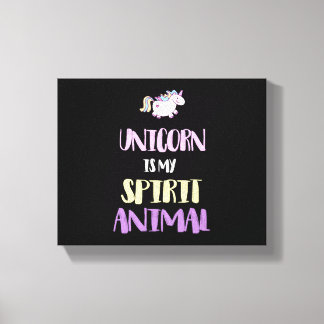Einhorn ist mein spirituelles Tier Leinwanddruck
