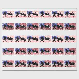 Einhorn, Jackalope, Bigfoot und die amerikanische Geschenkpapier