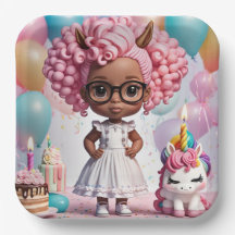 "Einhorn joy" Papierplatte