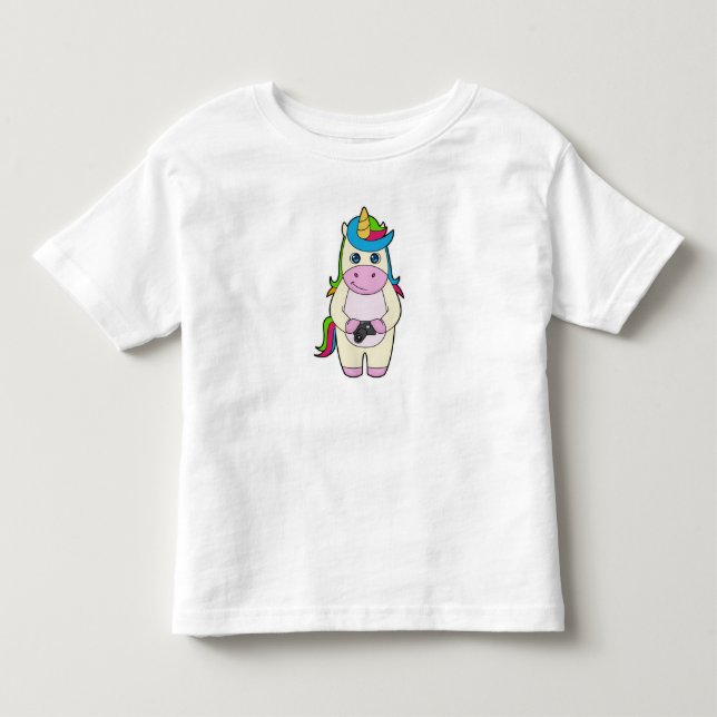 Einhorn-Kamera Kleinkind T-shirt (Vorderseite)
