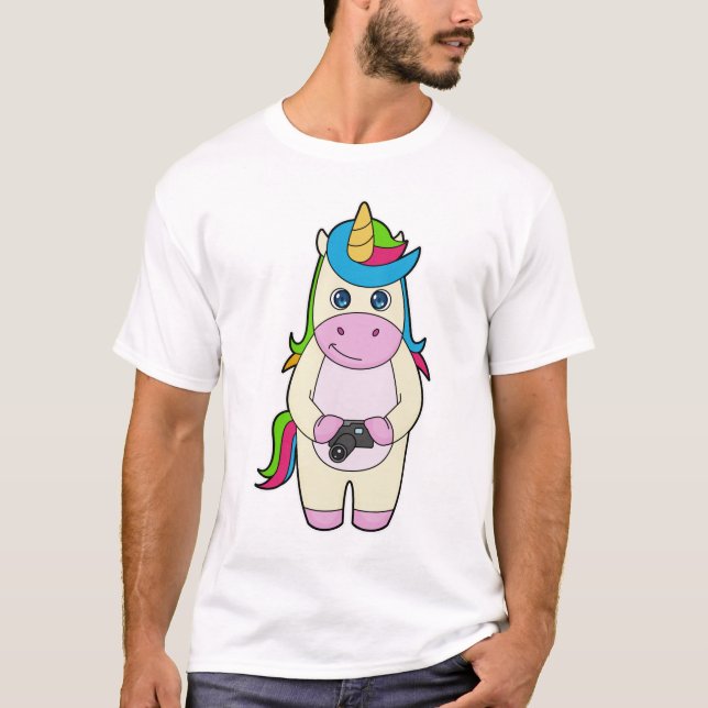 Einhorn-Kamera T-Shirt (Vorderseite)