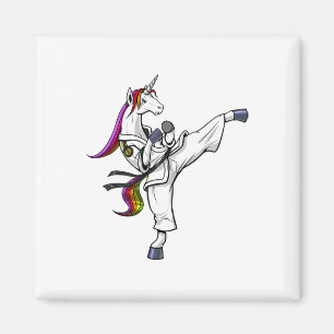 Einhorn Karate Ninja Kampfsport Judo Kickboxen Magnet