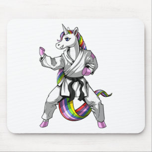 Einhorn Karate Ninja Kampfsport Judo Kickboxen  Mousepad
