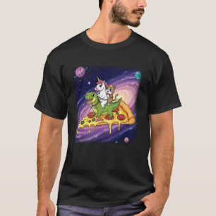 Einhorn Katze Dinosaurier Pizza Galaxie Fantasie S T-Shirt