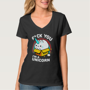 Einhorn Katze Süßes Tier Freches Zitat T-Shirt