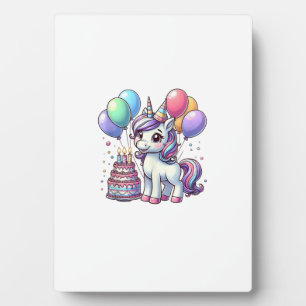 Einhorn-Kinder-Geburtstagsfeier Junge Geburtstag M Fotoplatte