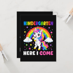 Einhorn - Kindergarten, ich komme - Zurück zur Sch Einladung