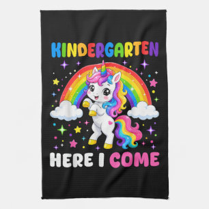 Einhorn - Kindergarten, ich komme - Zurück zur Sch Geschirrtuch