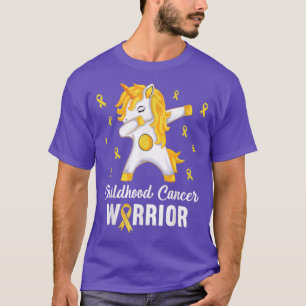 Einhorn Kinderkrebs-Krieger im September Wir W T-Shirt