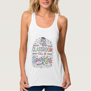 Einhorn-Klassenzimmer voller Glitzer Original-Werb Tank Top
