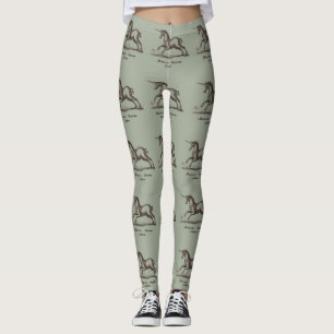 Einhorn-Klassik-Kreatur, die magisches Woodland lä Leggings