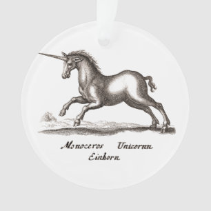Einhorn-Klassik-Kreatur, die magisches Woodland lä Ornament