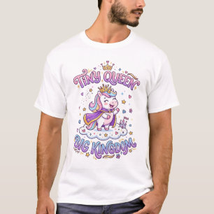 Einhorn Kleine Königin Großes Königreich Geschenki T-Shirt