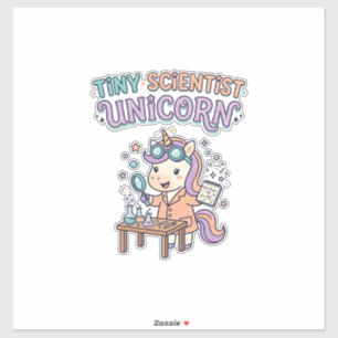 Einhorn Kleiner Wissenschaftler Einhorn Trend Prod Aufkleber