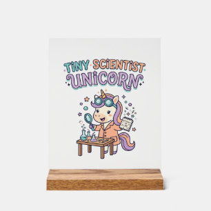 Einhorn Kleiner Wissenschaftler Einhorn Trendprodu Acrylschild