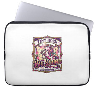 Einhorn Kleines Horn Großer Klang Stylishes Merch  Laptopschutzhülle
