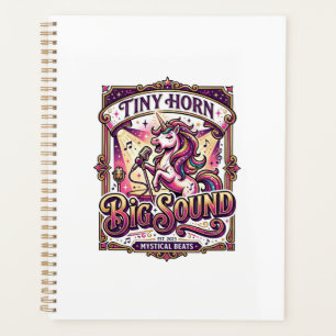 Einhorn Kleines Horn Großer Klang Stylishes Merch Planer