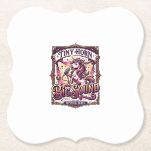 Einhorn Kleines Horn Großer Klang Stylishes Merch  Untersetzer