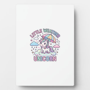 Einhorn Kleines Wetter Einhorn Grafikdesign Weiß Fotoplatte