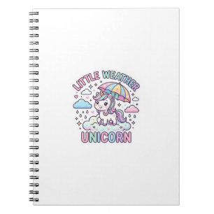 Einhorn Kleines Wetter Einhorn Grafikdesign Weiß Notizblock