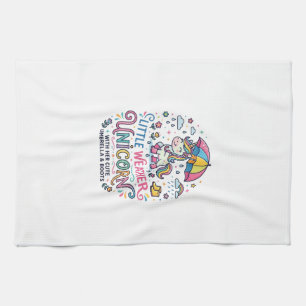 Einhorn Kleines Wetter Einhorn Trend-Shirt Grafik Geschirrtuch