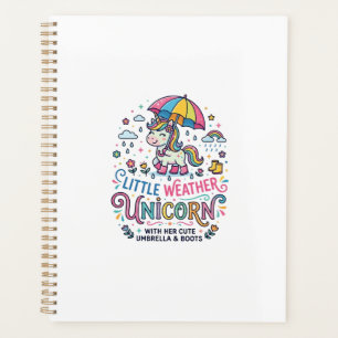 Einhorn Kleines Wetter Einhorn Trend-Shirt Grafik Planer