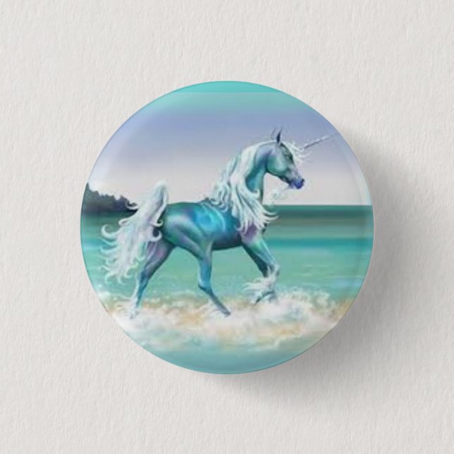Einhorn-Knopf! Button (Vorderseite)