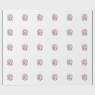 Einhorn Koketter Bogen Einhorn Süße Pastell Grafik Geschenkpapier