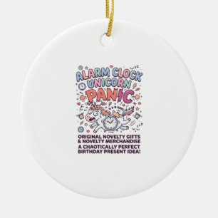 Einhorn-Königreich-Wachmann Niedliches Vektordesig Keramik Ornament
