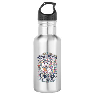 Einhorn-Krankenschwester bei Tag Einhorn von Herze Edelstahlflasche