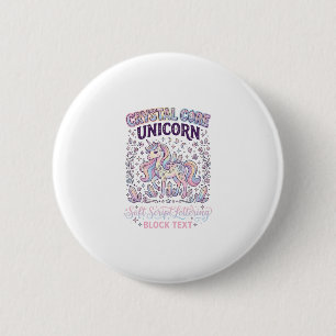 Einhorn Kristallkern Einhorn Anbetungswürdiger Vek Button