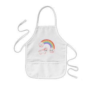 Einhorn-Kuchen-Regenbogen Kinderschürze