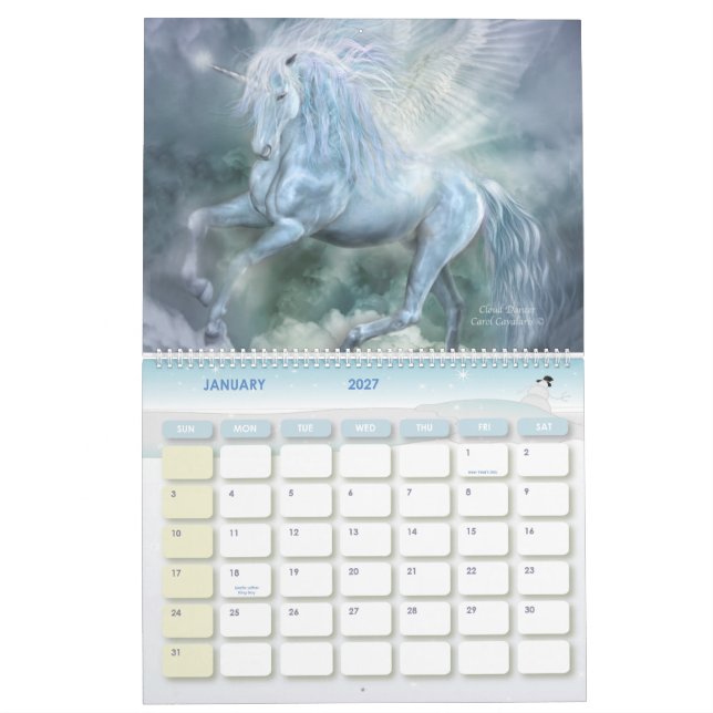 Einhorn-Kunst-Kalender 2011 Kalender (Jan 2027)