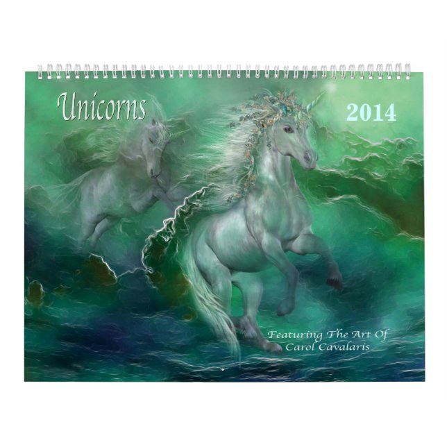 Einhorn-Kunst-Kalender 2014 Kalender (Titelbild)