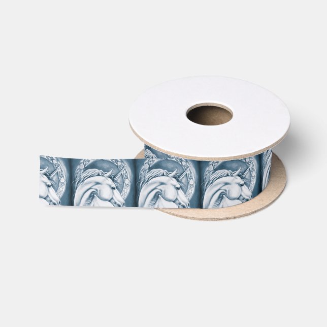 Einhorn-Kunst Satinband (Spule)