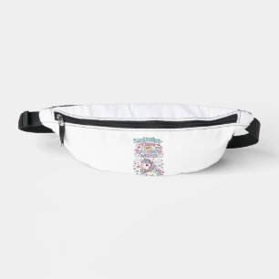 Einhorn Küsse und Regenbogen Wünsche Süße Pastell  Bauchtasche