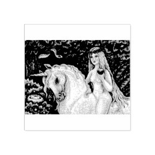 EINHORN, LADY GODIVA, GARTEN EDEN STEMPEL