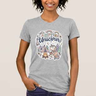 Einhorn Lagerfeuer Einhorn Premium Vektor Aufklebe T-Shirt