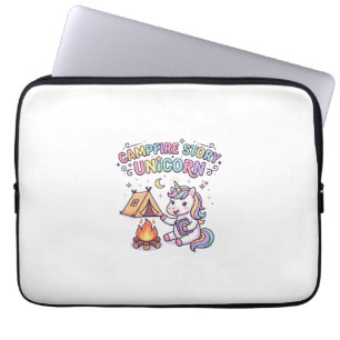 Einhorn-Lagerfeuergeschichte Einhorn-Verzauberung  Laptopschutzhülle