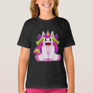 Einhorn langes Haar T-Shirt